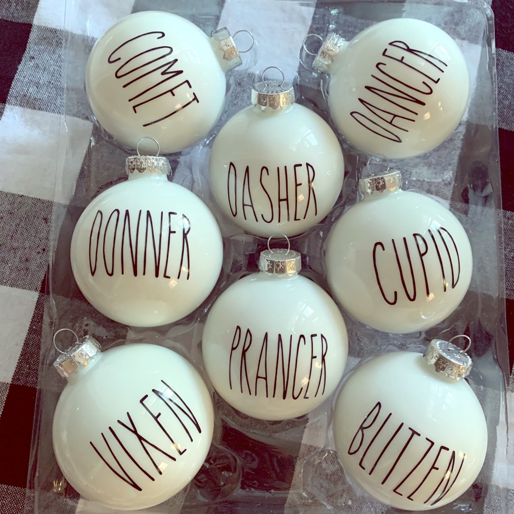 🎄Set of 9 Reindeer Ornaments 🎄